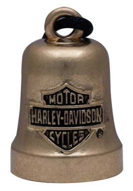 Harley-Davidson Motorcycle H-D Bar & Shield Eagle Ride Bell - Brass Tone - Wisconsin Harley-Davidson