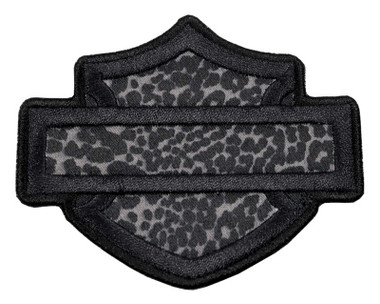 Harley-Davidson 3.5 in. Embroidered Cheetah Bar & Shield Emblem Sew-On Patch - Wisconsin Harley-Davidson