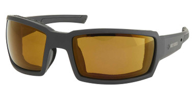 Harley-Davidson Men's Tour of Duty Riding Sunglasses, Amber Color Enhancing Lens - Wisconsin Harley-Davidson