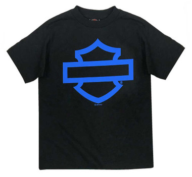 Harley-Davidson Big Boys' Bar & Shield Logo Short Sleeve T-Shirt - Black - Wisconsin Harley-Davidson