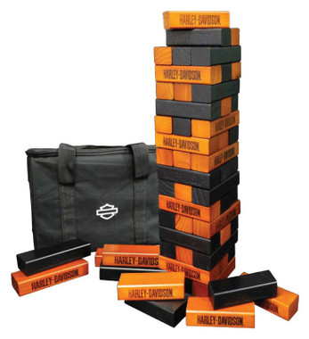 Harley-Davidson XL Tower Stacker, Durable & Water-Resistant Hardwood, 2 ft. - Wisconsin Harley-Davidson