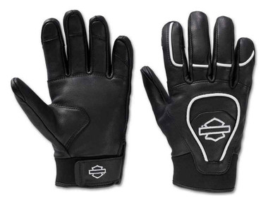 Harley-Davidson Women's Ovation Waterproof Leather Full-Finger Gloves 97153-24VW - Wisconsin Harley-Davidson