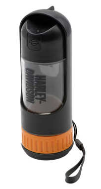 Harley-Davidson Pet Travel Water Bottle w/ Treat Storage Base – 12 oz. - Wisconsin Harley-Davidson