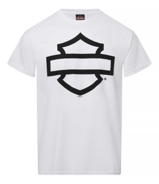 Harley-Davidson® Men's Open Bar & Shield On Black Short Sleeve