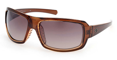 Harley-Davidson Men's Common Bond Brown Crystal Sunglasses, Brown Gradient Lens - Wisconsin Harley-Davidson
