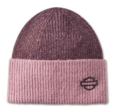 Harley-Davidson Women's Open Bar & Shield Winter Beanie, Purple 97676-25VW - Wisconsin Harley-Davidson