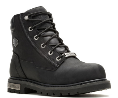 Harley-Davidson Men's Vintner Steel Toe 6-Inch Waterproof Black Boots, D93920 - Wisconsin Harley-Davidson
