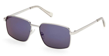 Harley-Davidson Men's Square Metal Sunglasses, Silver Frame & Smoke Lenses - Wisconsin Harley-Davidson