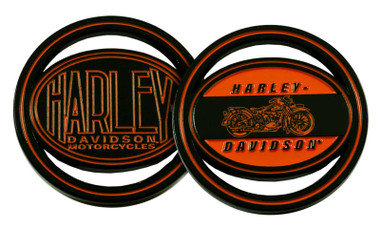Harley-Davidson Block Harley Cutout Metal Challenge Coin, 1.75 in - Black Finish - Wisconsin Harley-Davidson