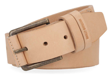 Harley-Davidson Women's Covered Roller Buckle Genuine Leather Belt, Tan - Wisconsin Harley-Davidson