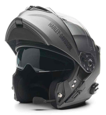 HARLEY-DAVIDSON マットブラックヘルメット Harley-Davidson® Men's Outrush R Modular Bluetooth Helmet