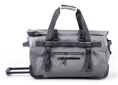 Harley-Davidson 21" Waterproof Adventure Carry-On Wheeling Duffel Bag, Silver - Wisconsin Harley-Davidson