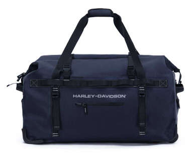 Harley-Davidson 29" Waterproof Adventure Large Wheeling Duffel Bag, Blue - Wisconsin Harley-Davidson