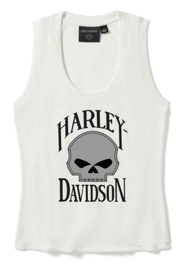 Harley-Davidson® Women's Willie G Skull Ribbed Tank Top