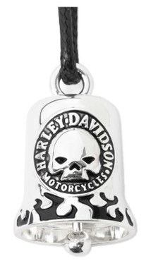 Harley-Davidson® HD Engraved Silver Willie G Skull Logo Ride Bell