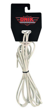 Derringer Premium Cowhide Leather Vest Laces, Durable & Flexible - White - Wisconsin Harley-Davidson