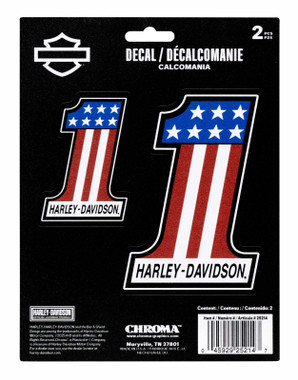 Harley-Davidson® 2-Piece Bar & Shield Eagle Logo Vinyl Decal