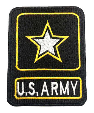 Derringer 4 inch USA Army Embroidered Emblem Patch, Black - Wisconsin Harley-Davidson
