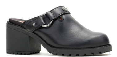 Harley-Davidson Women's Kitty 2.75-Inch Black Fashion Mules D84841 - Wisconsin Harley-Davidson