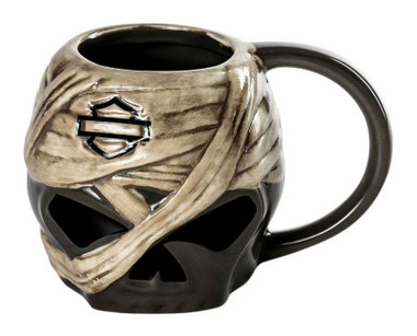Harley-Davidson® Open Bar & Shield Pottery-Style Ceramic Mug