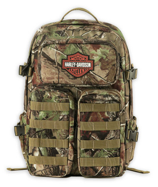 Harley-Davidson Realtree® Camo Bar & Shield Backpack, High-Density Polyester - Wisconsin Harley-Davidson