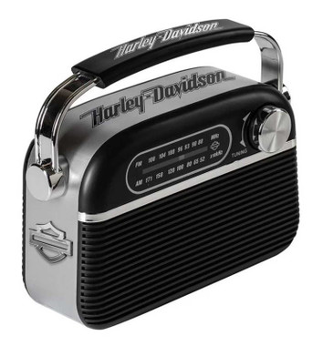 Harley-Davidson Retro Portable AM/FM Radio w/ Bluetooth Speaker Capabilities - Wisconsin Harley-Davidson