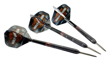 Harley-Davidson® 3 Pack Bad Boy Steel Tip 24 gr. Darts, Black