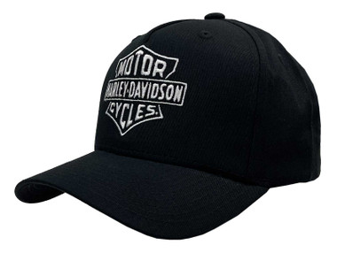 Harley-Davidson Men's Archetype Bar & Shield Adjustable Baseball Cap, Black - Wisconsin Harley-Davidson