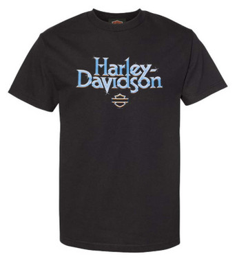 Harley-Davidson Men's Desert Fuel Short Sleeve Crew-Neck Cotton T-Shirt, Black - Wisconsin Harley-Davidson