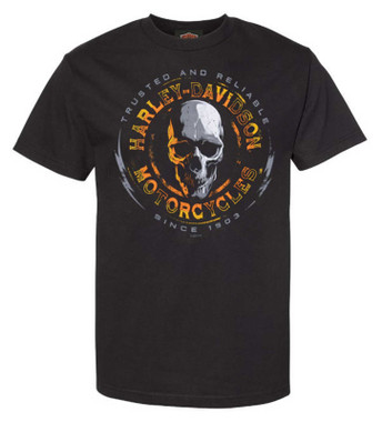 Harley-Davidson Men's Concept Skull Short Sleeve Cotton T-Shirt, Black - Wisconsin Harley-Davidson