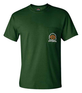 Harley-Davidson® Men's Captain Short Sleeve Chest Pocket Cotton T