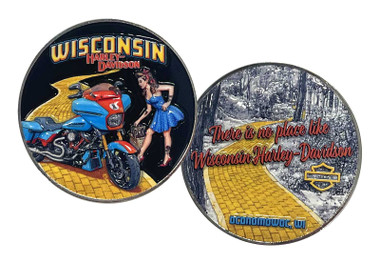Harley-Davidson Yellow Brick Road Wisconsin Harley-Davidson Challenge Coin - Wisconsin Harley-Davidson