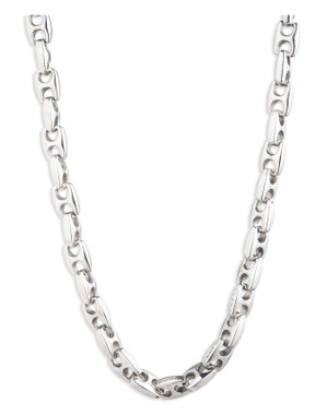 Harley-Davidson Men's 24 in. Thick Chain Necklace, Silver Stainless Steel - Wisconsin Harley-Davidson