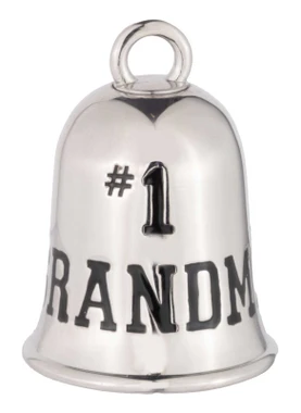 Harley-Davidson #1 Grandma Bar & Shield Logo Ride Bell, Silver Finish - Wisconsin Harley-Davidson