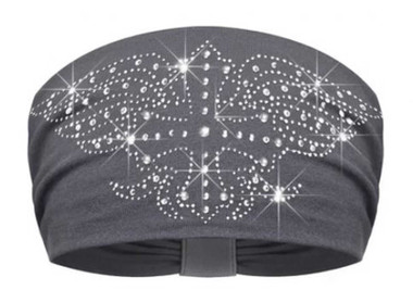 That's A Wrap Women's Urban Cowgirl Rhinestone Knotty Band Headwrap, Gray - Wisconsin Harley-Davidson