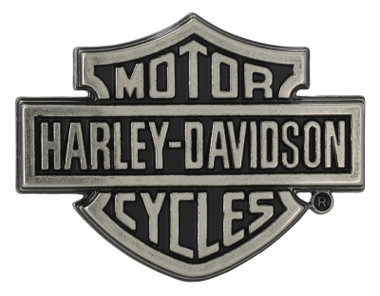Harley-Davidson® Men's H-D Raised Text Belt Buckle - Nickel Silver