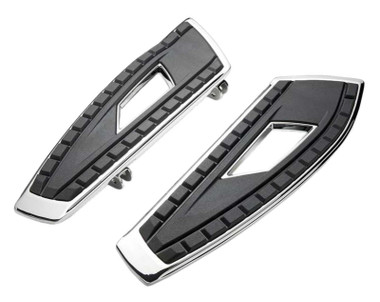 Ciro Chicane Driver Floorboards, Chrome or Black Finish, Sold in Pairs - Wisconsin Harley-Davidson