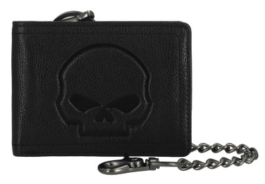 Harley-Davidson® Leather Tank Panel w/ Embossed Willie G Skull
