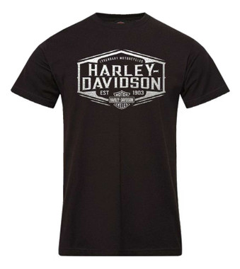 Harley-Davidson® Men's Metallic Short Sleeve Crew-Neck Cotton T
