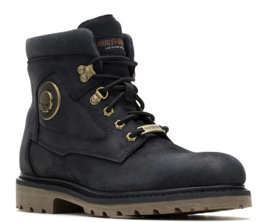 Harley-Davidson Men's Badlands Skull Motorcycle Riding Boots, D93928, D93889 - Wisconsin Harley-Davidson