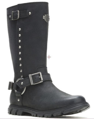 Harley-Davidson® Women's Radbourne Black Motorcycle Boots D87108