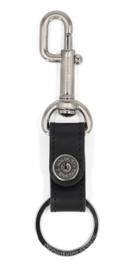 Harley-Davidson Bar & Shield Trigger Lock Genuine Leather Key Fob, Black - Wisconsin Harley-Davidson