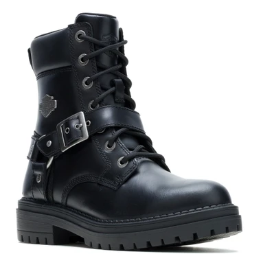 Harley-Davidson Women's Sienna Lace 6.5-Inch Black Motorcycle Boots D84876 - Wisconsin Harley-Davidson