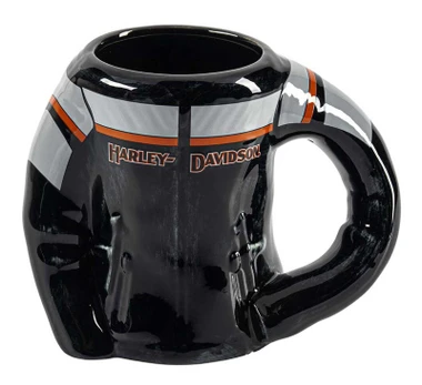 Harley-Davidson Women's Leather Jacket Sculpted Ceramic Coffee Mug, Black - Wisconsin Harley-Davidson
