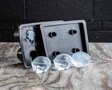 Harley-Davidson Skull O'Lantern Silicone Ice Cube Tray Black HDX-98555 - Wisconsin Harley-Davidson