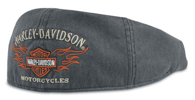 Harley-Davidson Men's Bar & Shield Flames Graphic Ivy Cap 99537-11VM - Wisconsin Harley-Davidson