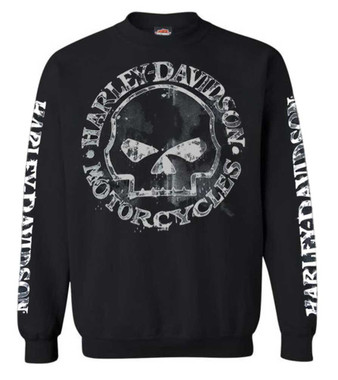 Harley-Davidson® Men's Zippered Sweatshirt Jacket, Willie G Skull