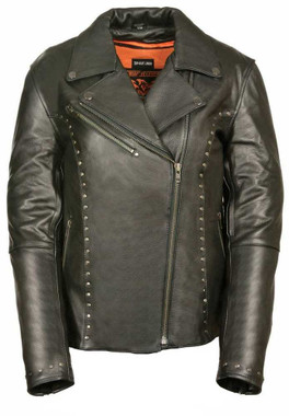 Milwaukee Leather Women's Classic M/C Jacket  w/ Rivet Detailing ML1948 - Wisconsin Harley-Davidson