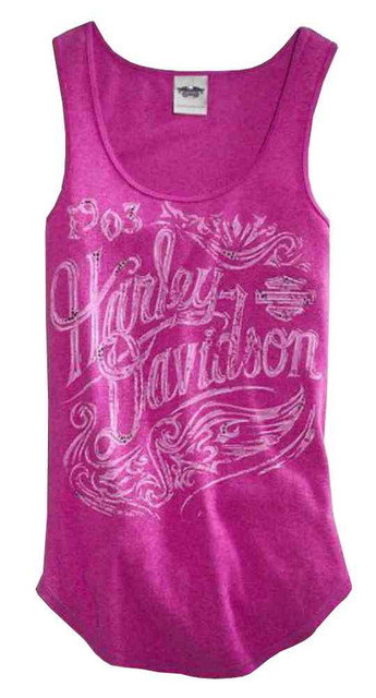Harley-Davidson® Women's Tank Top, Rhinestone Graphic