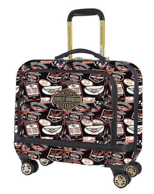 Harley-Davidson 17 In Overnight Vintage Carry-On Spinner Wheel Luggage 99916-VIN - Wisconsin Harley-Davidson